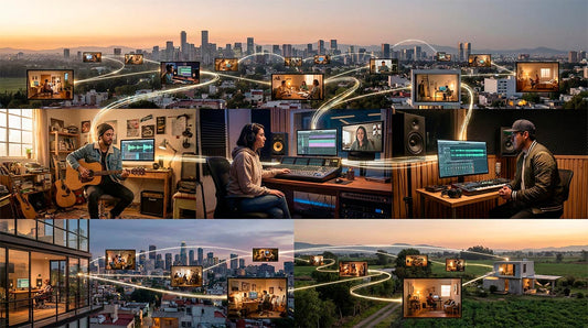 Colaboratorio: un espacio creado para conectar y colaborar con artistas, productores e ingenieros de la industria.