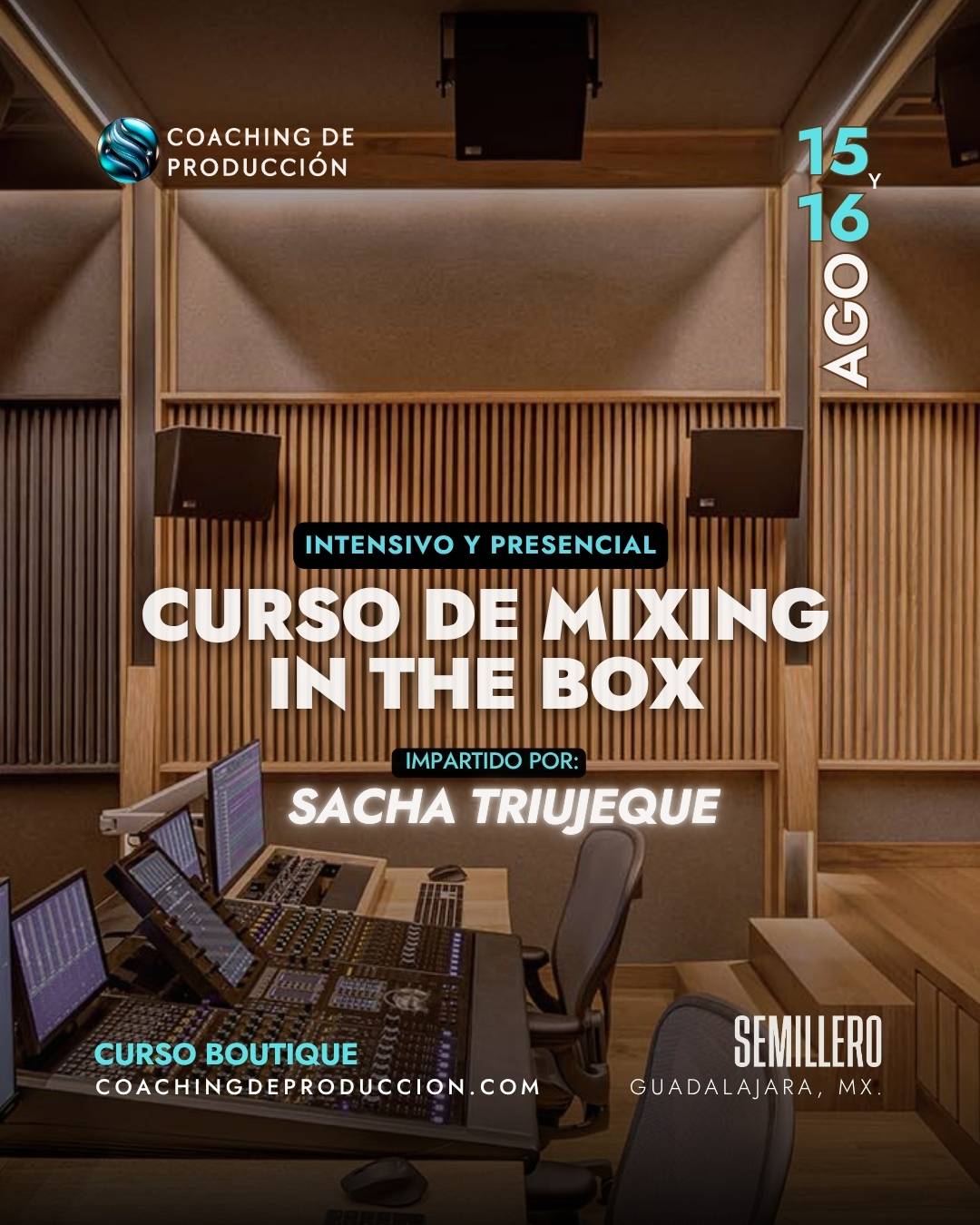 Curso de Mixing In The Box con Sacha Triujeque