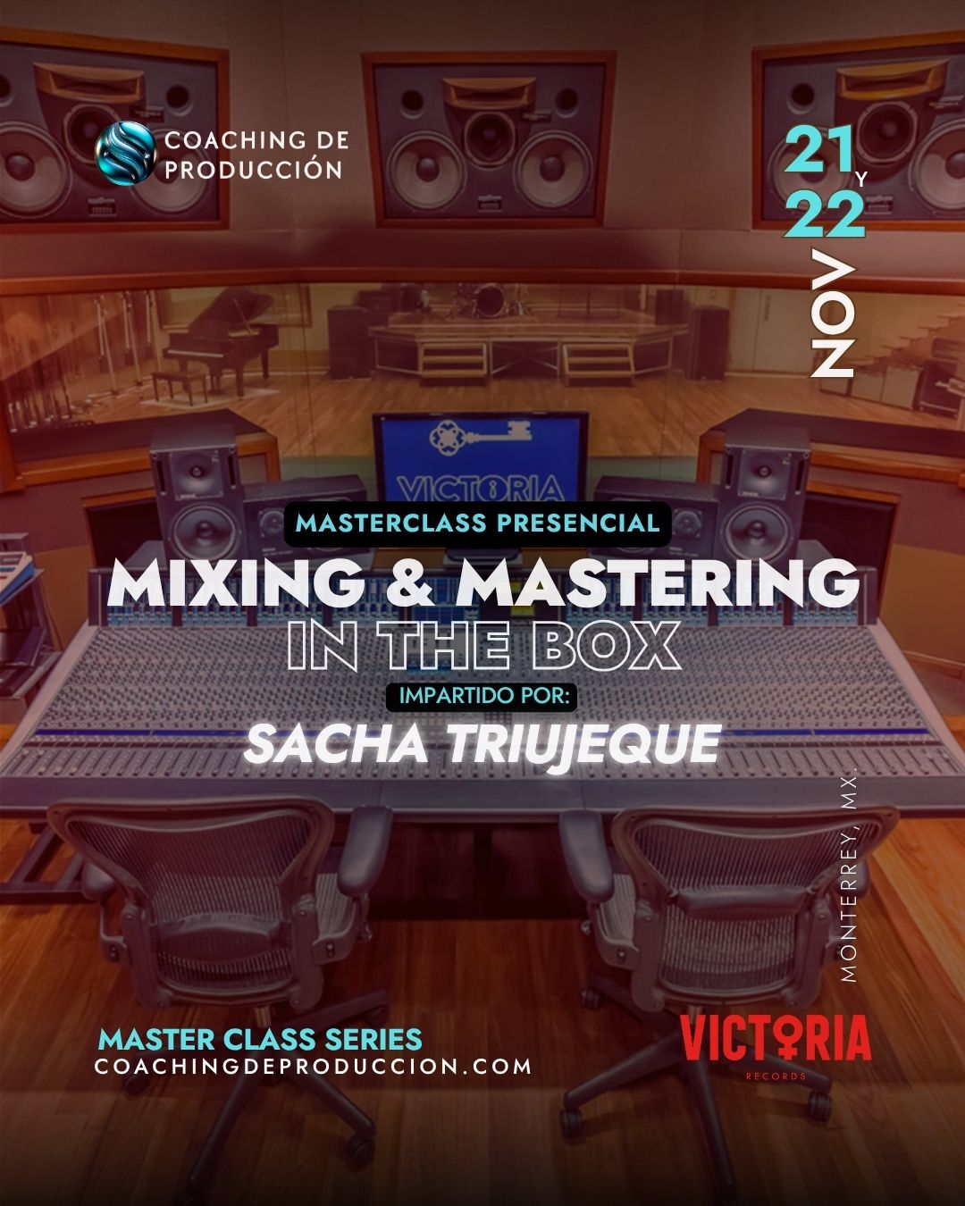 Mixing & Mastering In The Box con Sacha Triujeque @ Victoria Records